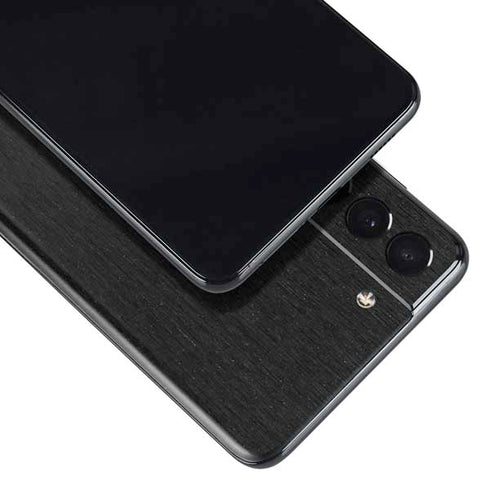 Specialty Vinyl Black Brushed Steel Texture Galaxy S21 Plus 5G Skin